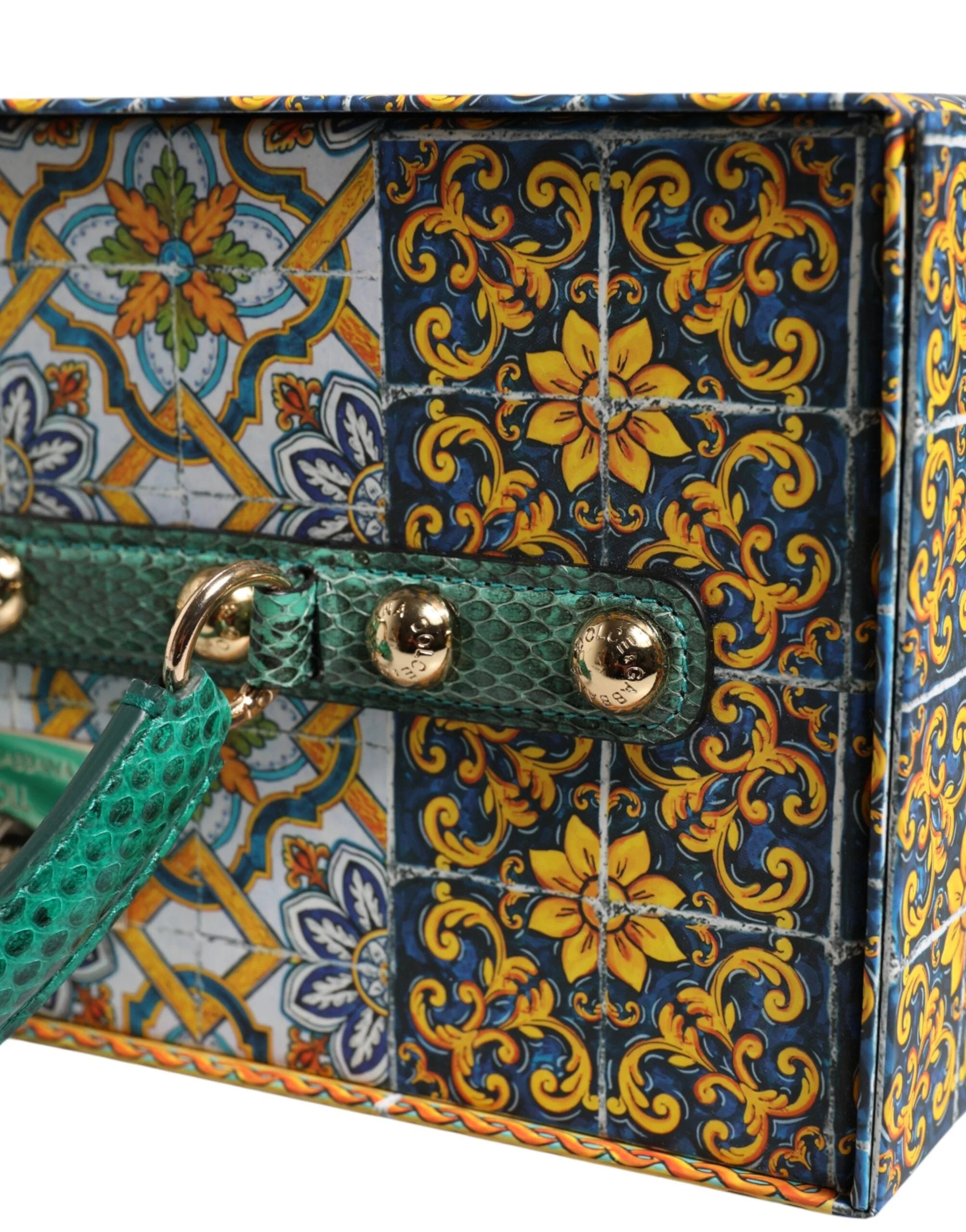Dolce & Gabbana Zwarte Jurk MARIA Porselein Fashion Show Leer Sicily Dolls