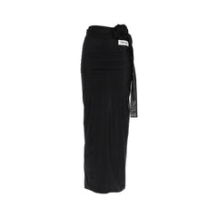 Dolce & Gabbana Black Elastane Long Skirt - 42