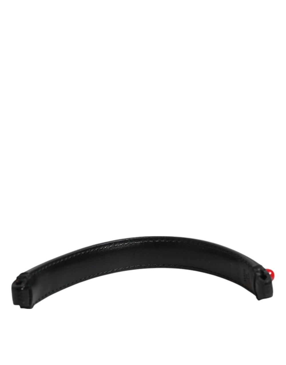 Dolce & Gabbana Black Embellished Leather Bag Handle Women Shoulder Strap - Handbag & Wallet Accessories