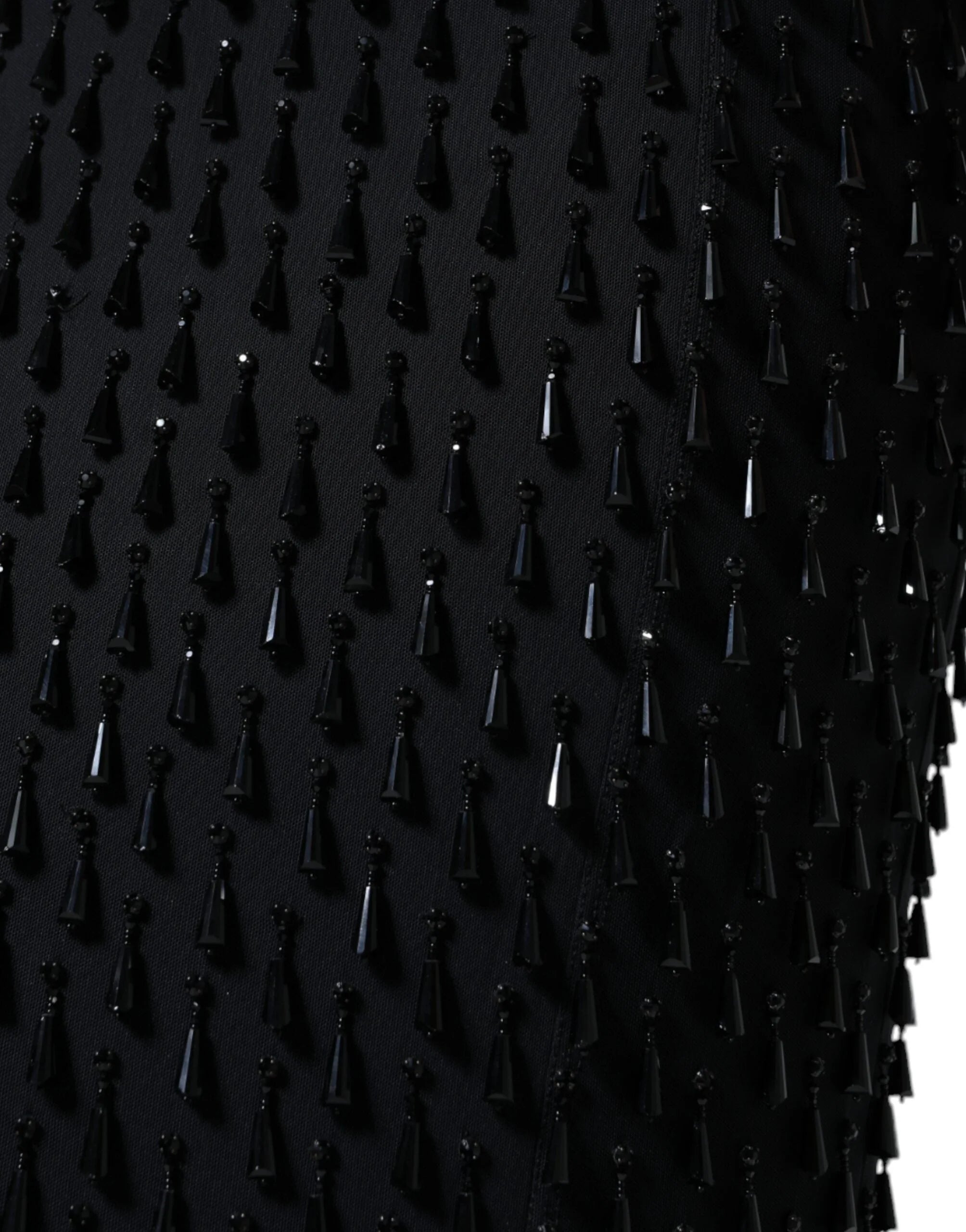 Dolce & Gabbana Black Embellished Pencil Cut Midi Skirt - IT44 | L - Skirts