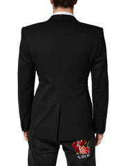 Dolce & Gabbana Black Embellished Single Breasted Blazer - IT48 | M