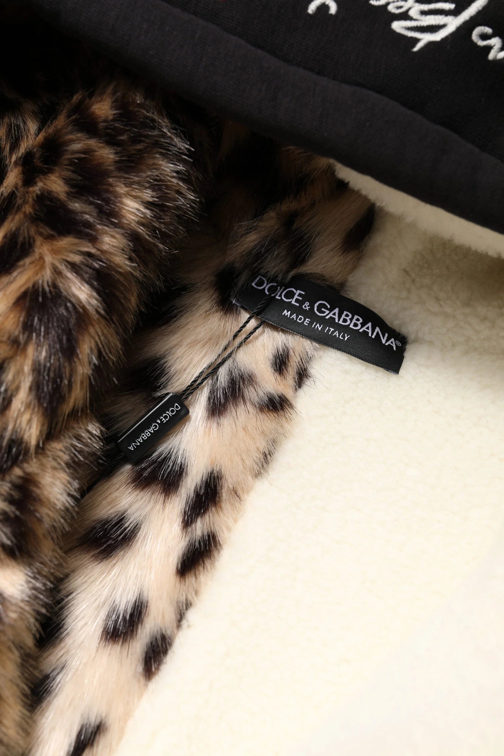 Dolce & Gabbana Black Embroidered Full Zip Hooded Jacket - IT40|S - Track Jackets