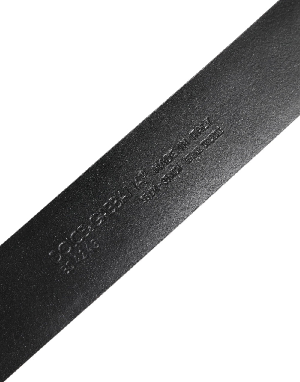 Dolce & Gabbana Black Exotic Leather DG Logo Buckle Belt - Belts