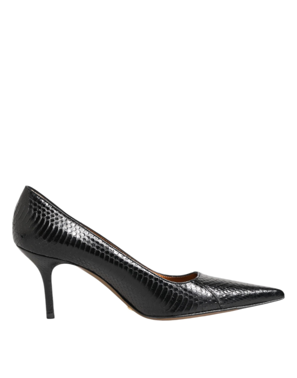 Dolce & Gabbana Black Exotic Leather Stiletto Pumps Shoes - EU36.5/US6 - Heels
