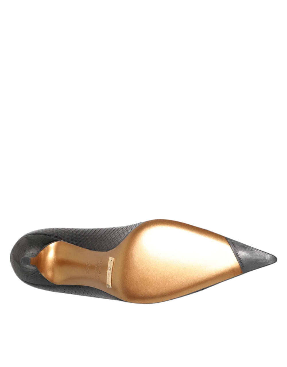 Dolce & Gabbana Black Exotic Leather Stiletto Pumps Shoes - EU36.5/US6 - Heels