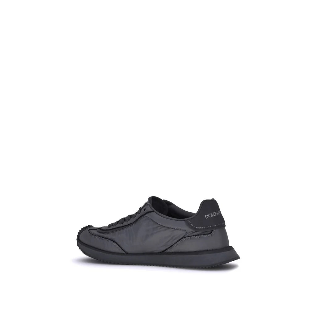 Dolce & Gabbana Black Fabric Athletic Sneakers