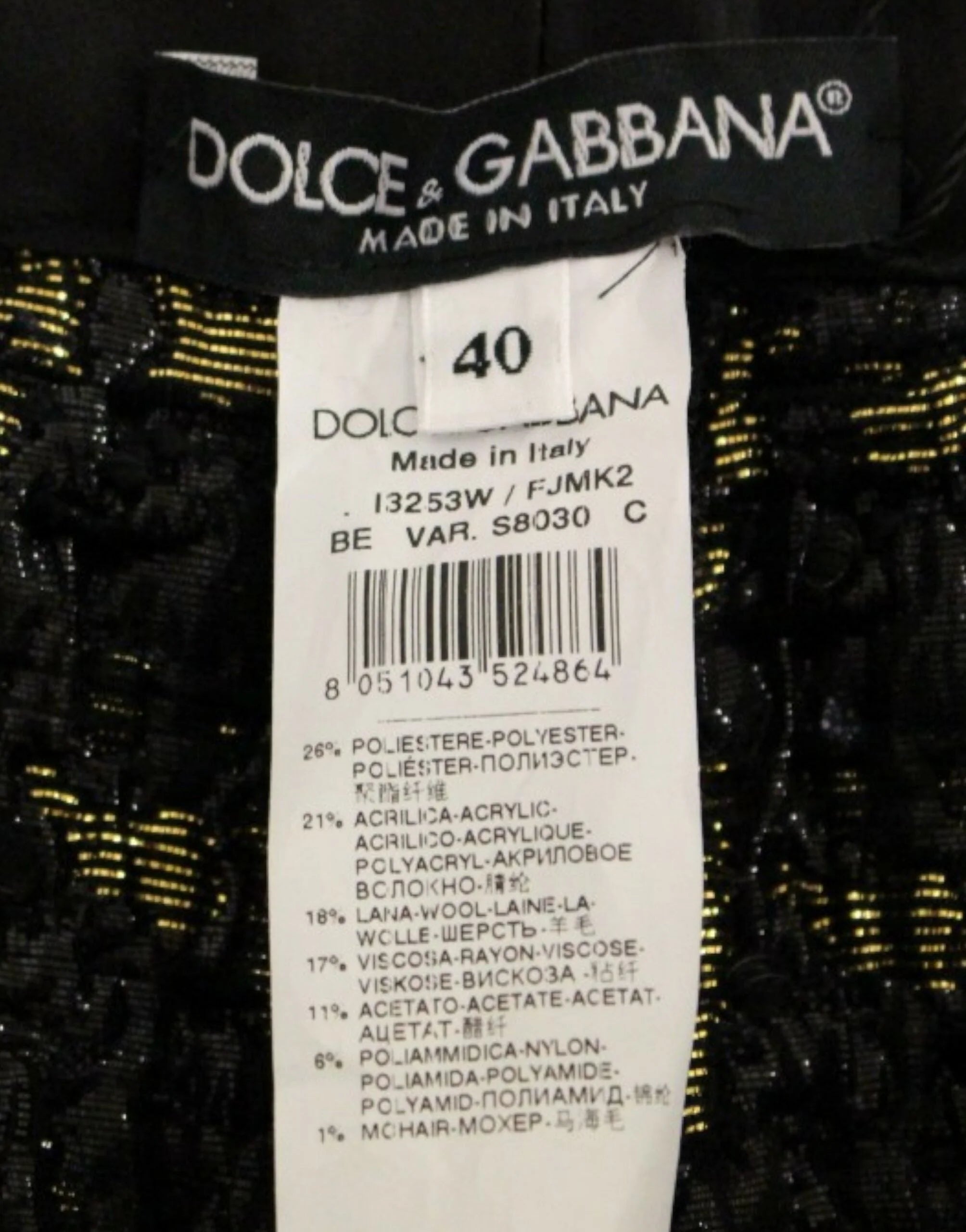 Dolce & Gabbana Black fabric shorts pants - IT40|S - Short Trousers
