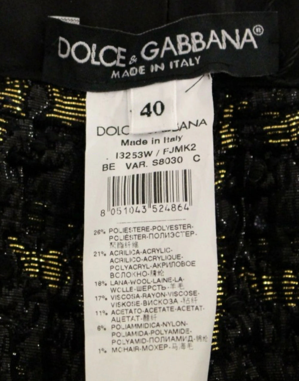 Dolce & Gabbana Black fabric shorts pants - IT40|S - Short Trousers