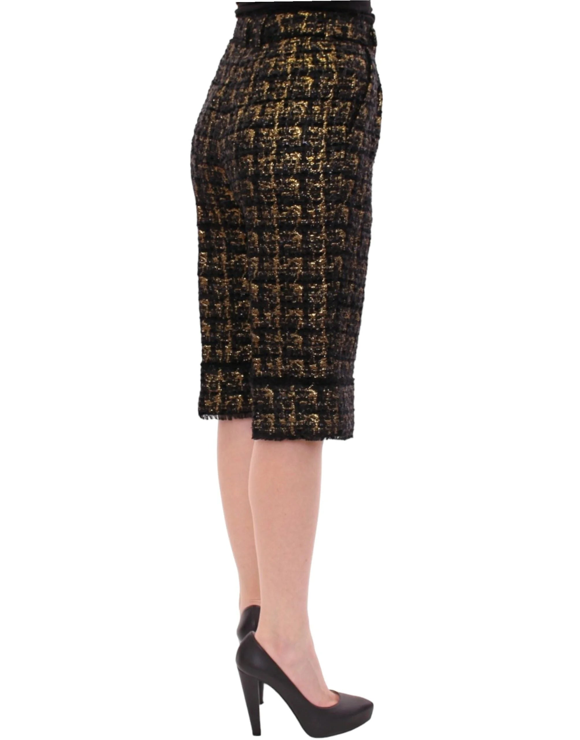 Dolce & Gabbana Black fabric shorts pants - IT40|S - Short Trousers