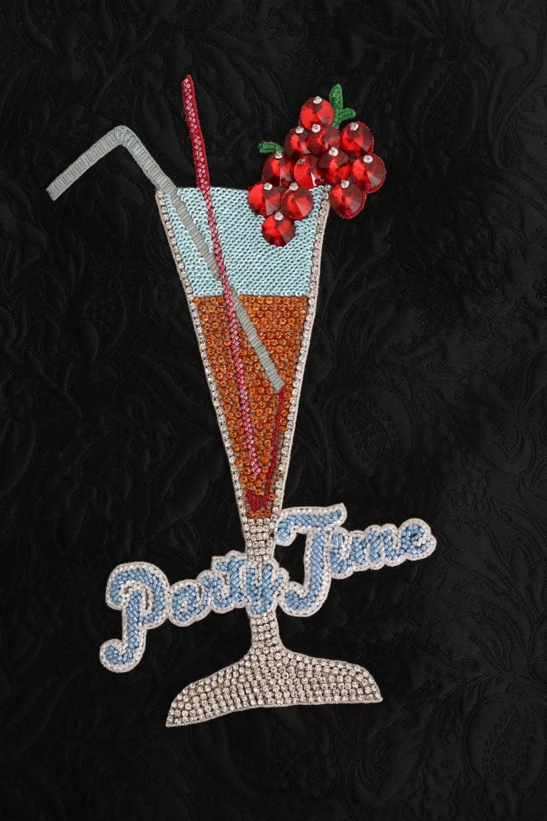 Dolce & Gabbana Black Fairy Tale Crystal Hooded Sweater - Sweaters