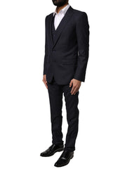 Dolce & Gabbana Black Fantasy MARTINI 3 Piece Formal Suit - IT44 | XS - Tuxedos