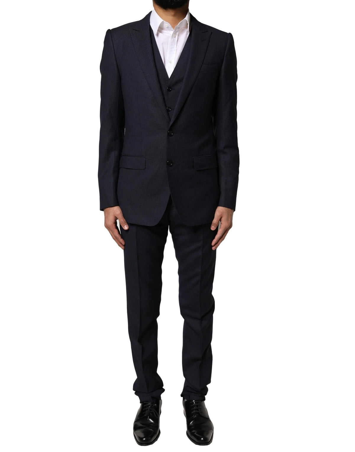 Dolce & Gabbana Black Fantasy MARTINI 3 Piece Formal Suit - IT44 | XS - Tuxedos
