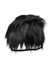 Dolce & Gabbana Black Faux Fur Bucket Hat - 57 cm|S