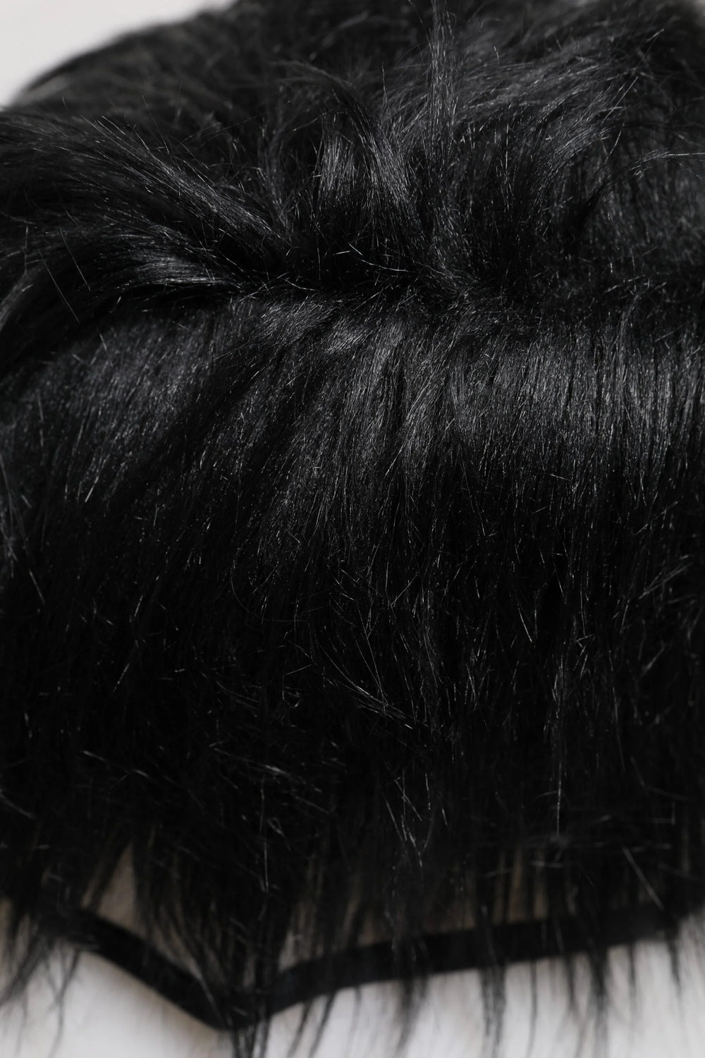 Dolce & Gabbana Black Faux Fur Bucket Hat - 57 cm|S - Bucket Hats