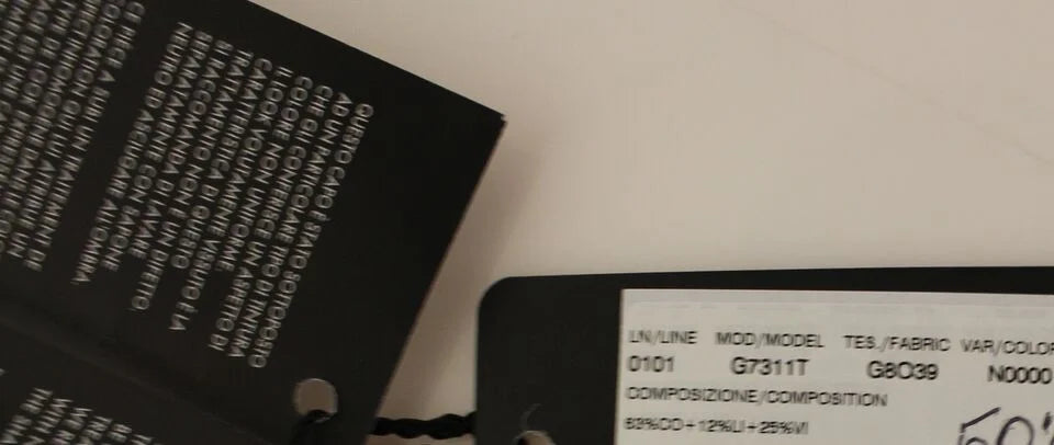 Dolce & Gabbana Black Flax Cotton Dress Vest Blazer - Vests