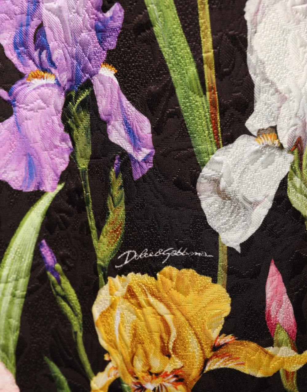 Dolce & Gabbana Black Floral Brocade A-line Mini Dress - IT36|XXS