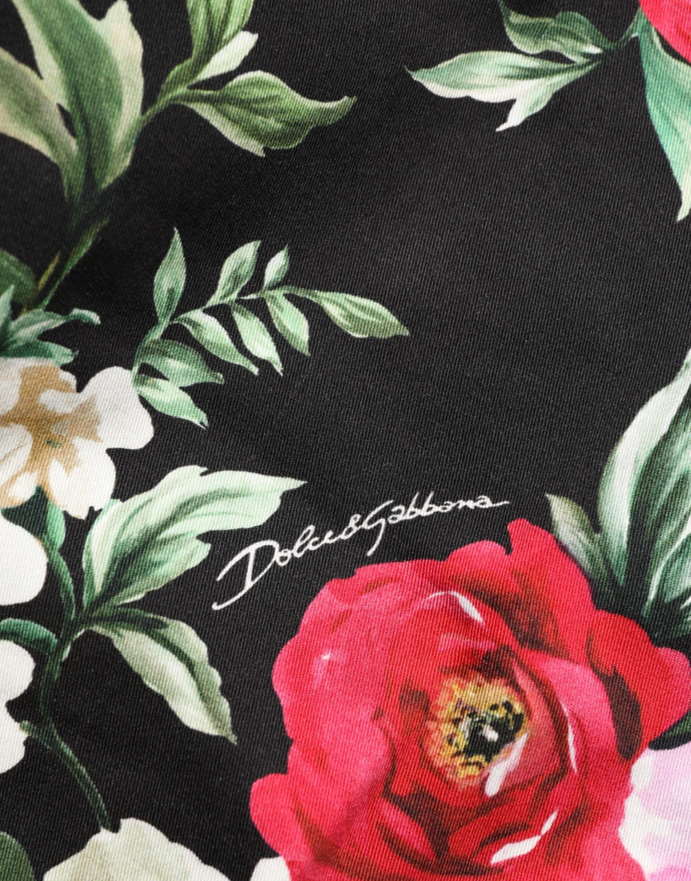 Dolce & Gabbana Black Floral Cotton Dress Formal Trouser Pants - IT48 | M - Trousers