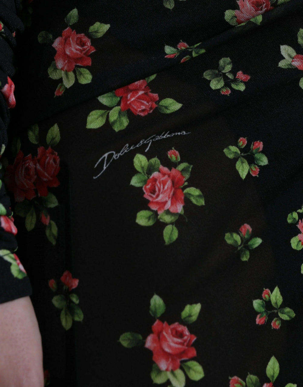 Dolce & Gabbana Black Floral Cut Out Sheath Long Maxi Dress - IT40|S - Dresses