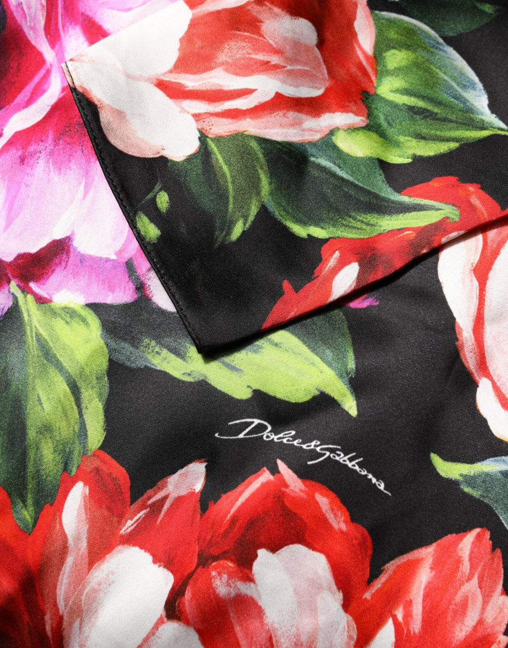 Dolce & Gabbana Black Floral Fiori Pittorici Mini Bodycon Dress - Dresses