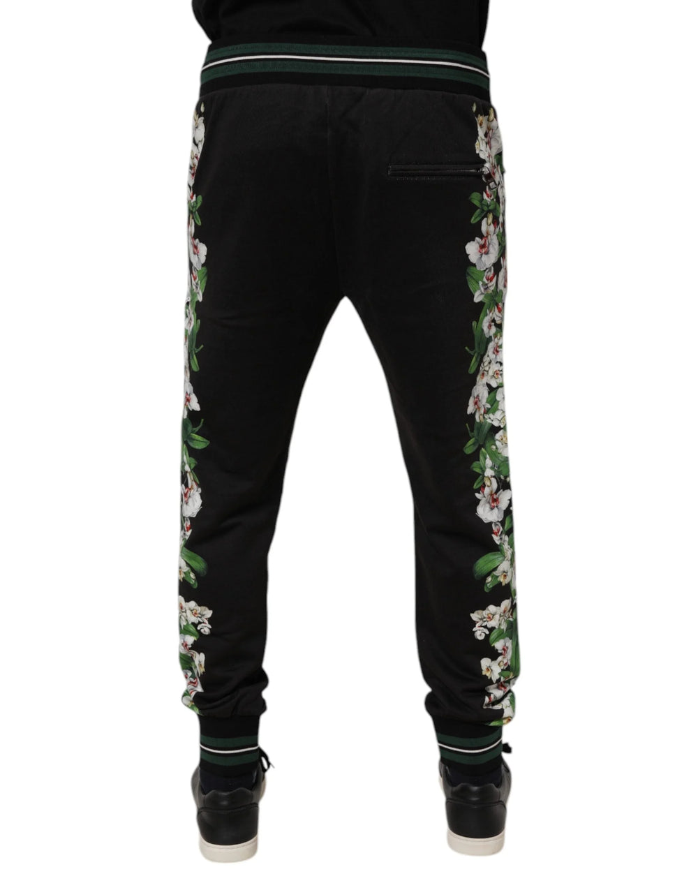 Dolce & Gabbana Black Floral King Men Jogger Sweatpants Pants - IT46 | S - Joggers