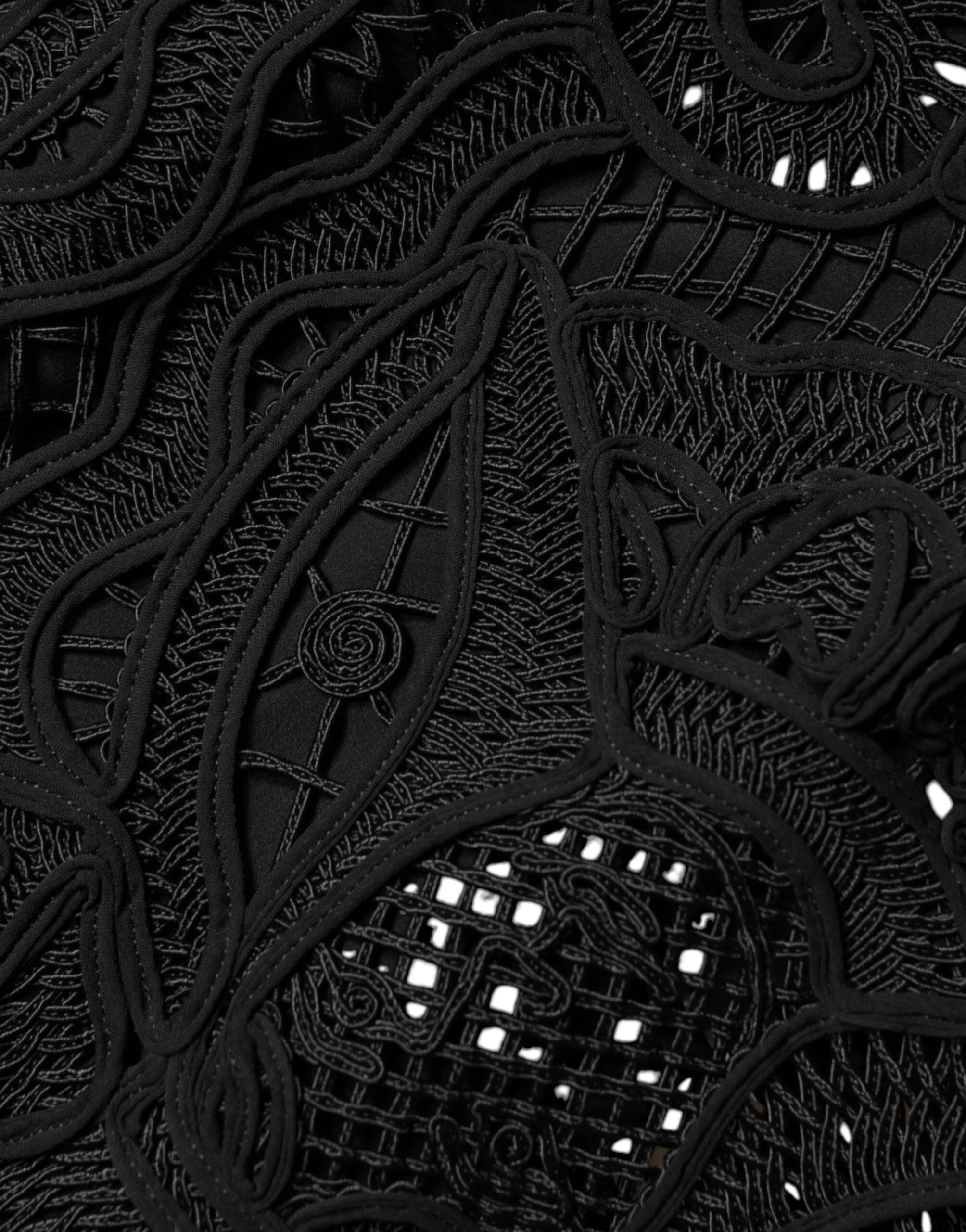 Dolce & Gabbana Black Floral Lace HighWaist Pencil Cut Skirt - IT40|S - Skirts