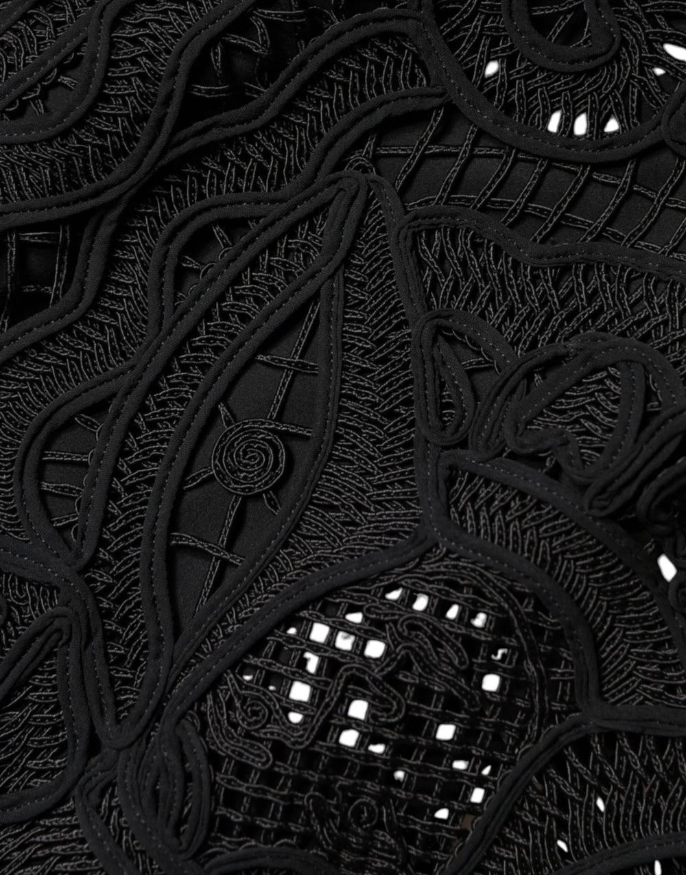 Dolce & Gabbana Black Floral Lace HighWaist Pencil Cut Skirt - IT40|S - Skirts