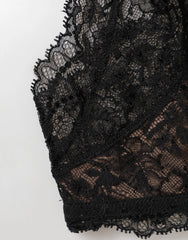 Dolce & Gabbana Black Floral Lace Mesh High Brief Panty Underwear - IT2 | S - Briefs