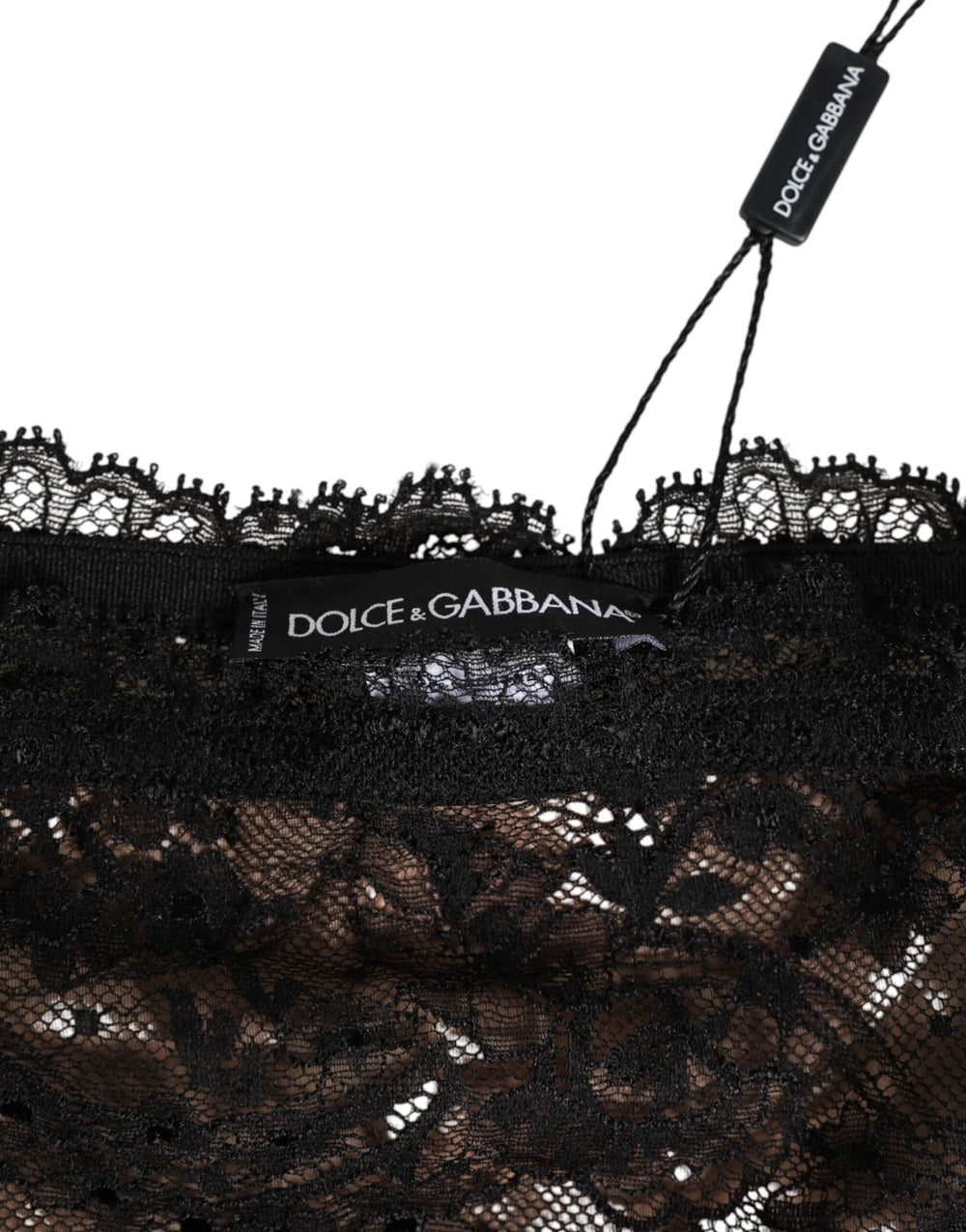 Dolce & Gabbana Black Floral Lace Mesh High Brief Panty Underwear - IT2 | S - Briefs