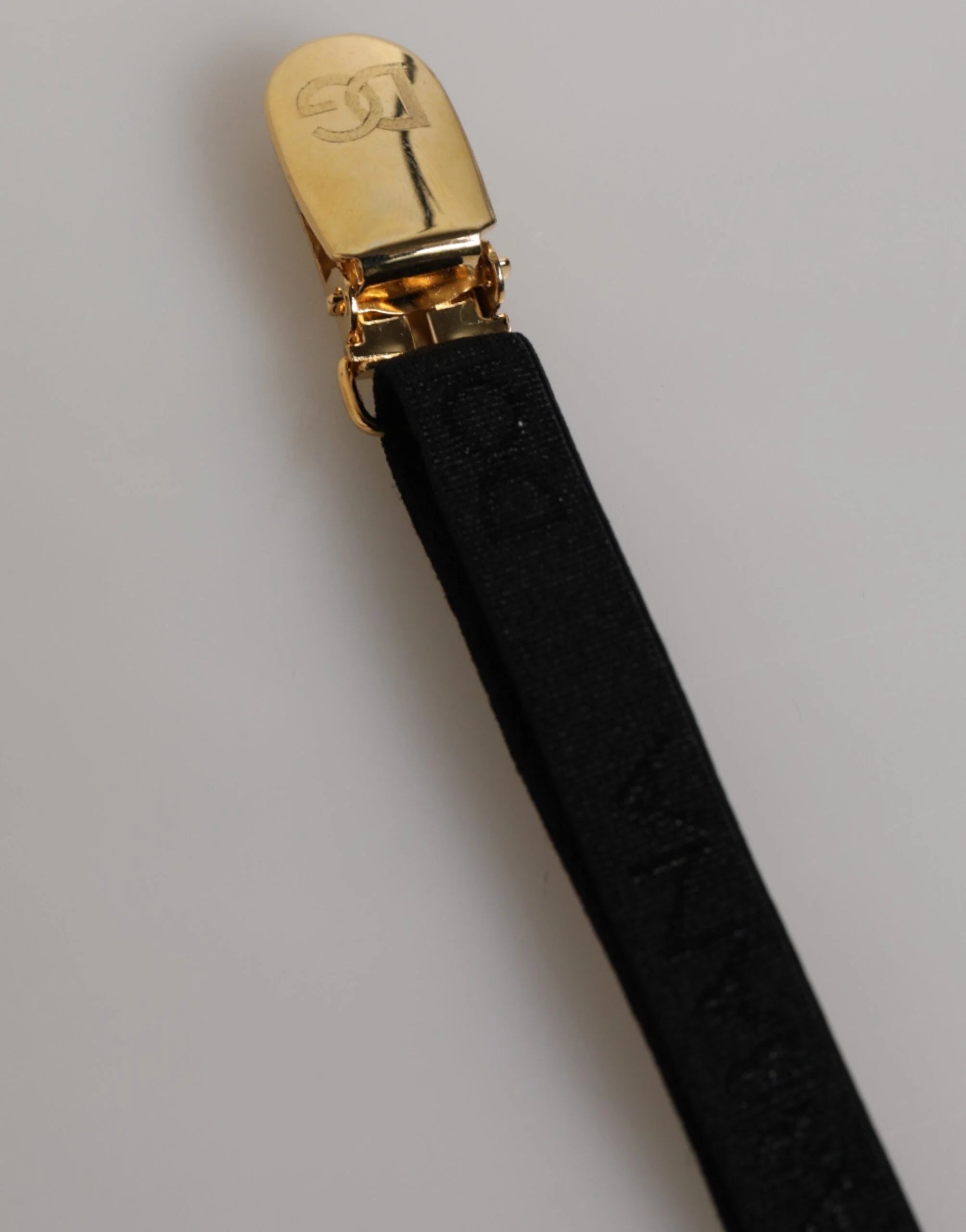 Dolce & Gabbana Black Floral Lace Nylon Strap Garter Underwear - IT2 | S - Garters