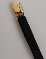 Dolce & Gabbana Black Floral Lace Nylon Strap Garter Underwear - IT2 | S - Garters