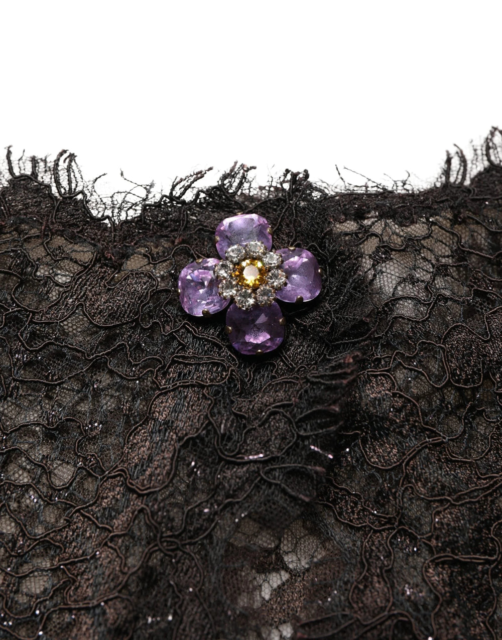 Dolce & Gabbana Black Floral Lace Sheath Long Maxi Dress