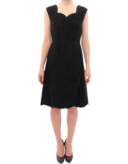 Dolce & Gabbana Black floral lace sicily runway dress - IT40|S - Dresses