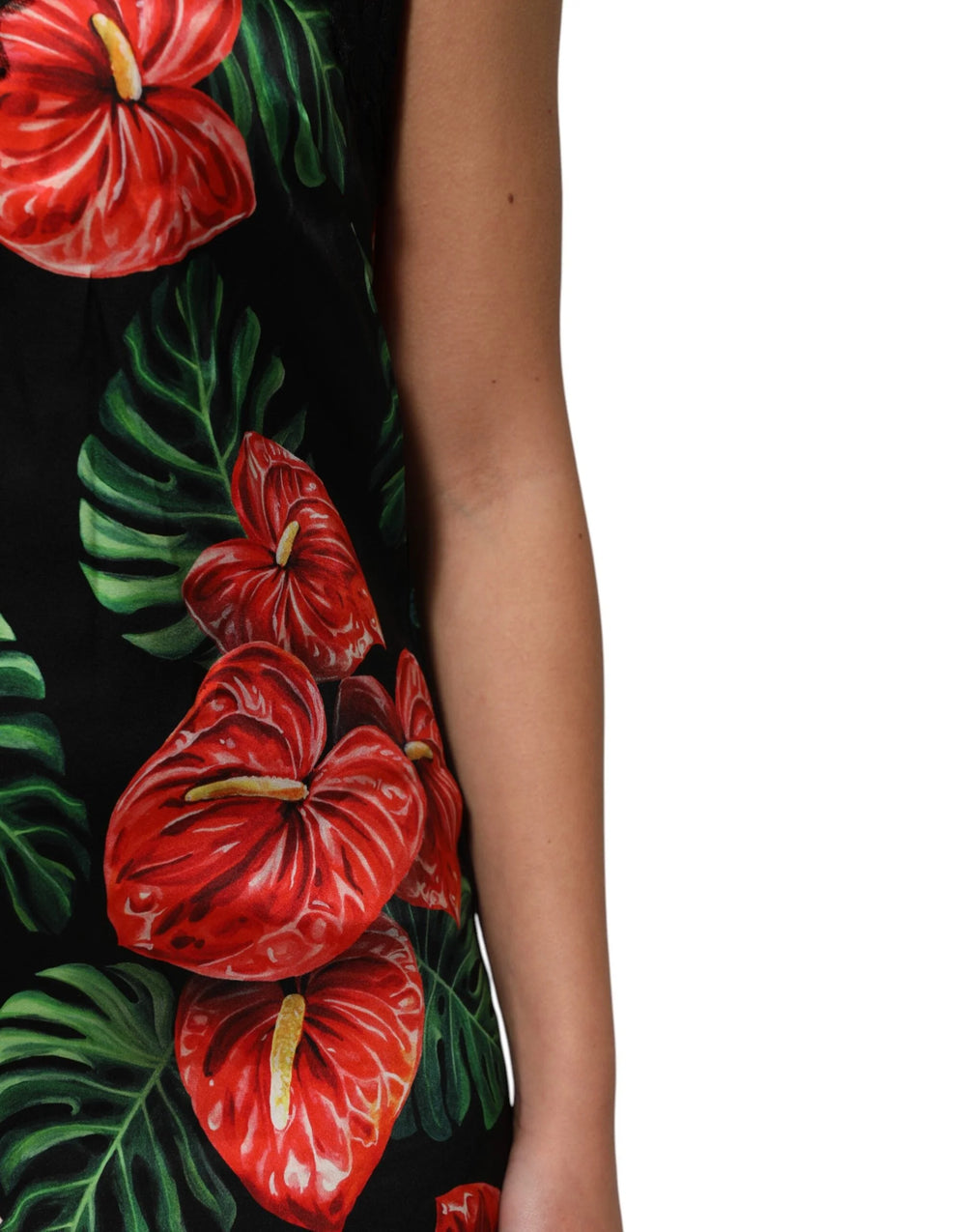 Dolce & Gabbana Black Floral Lace Trim Chemise Lingerie Dress - IT4 | L - Women’s Underwear Slips