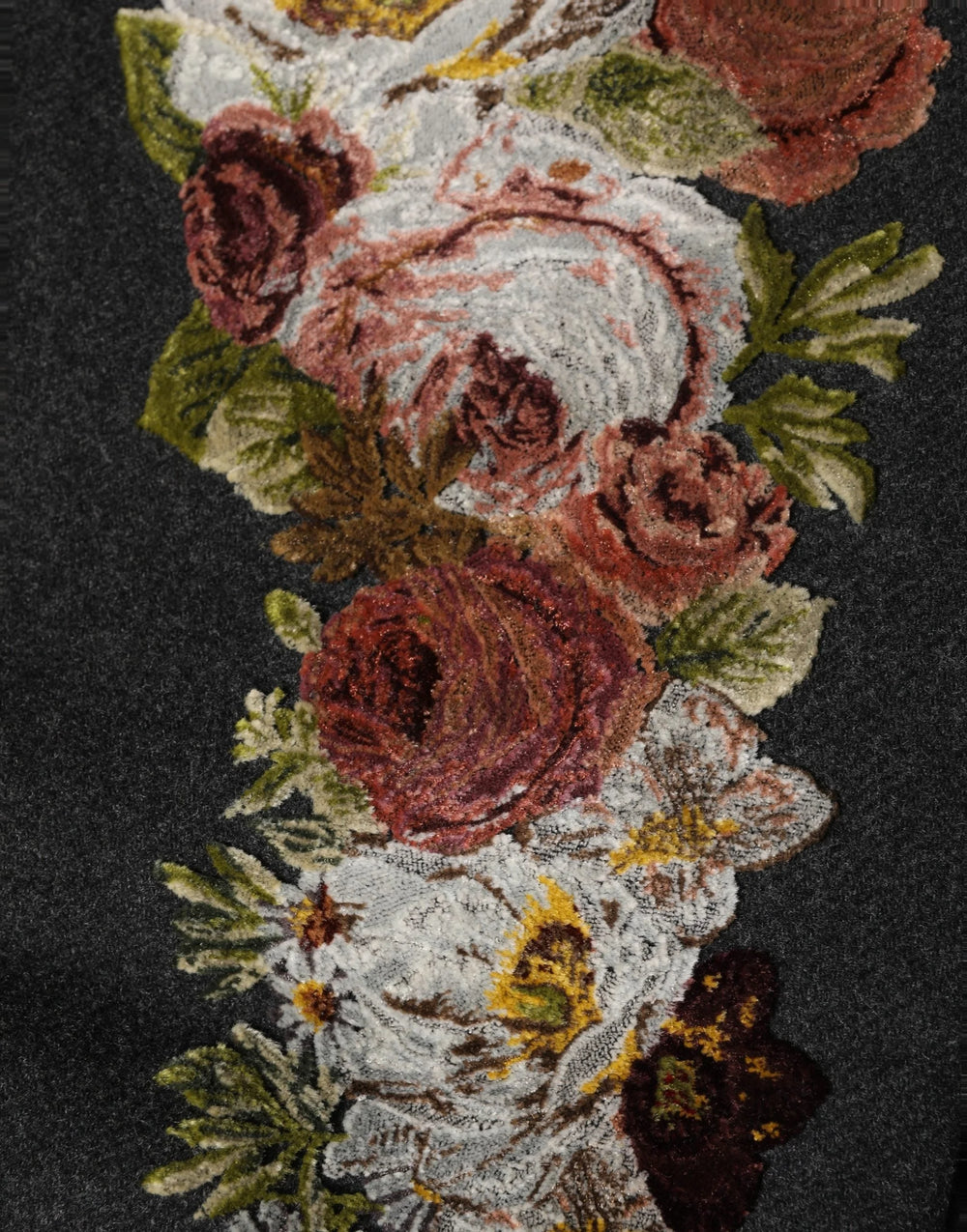 Dolce & Gabbana Black Floral Macramé High Waist A-line Skirt - IT38 | XS