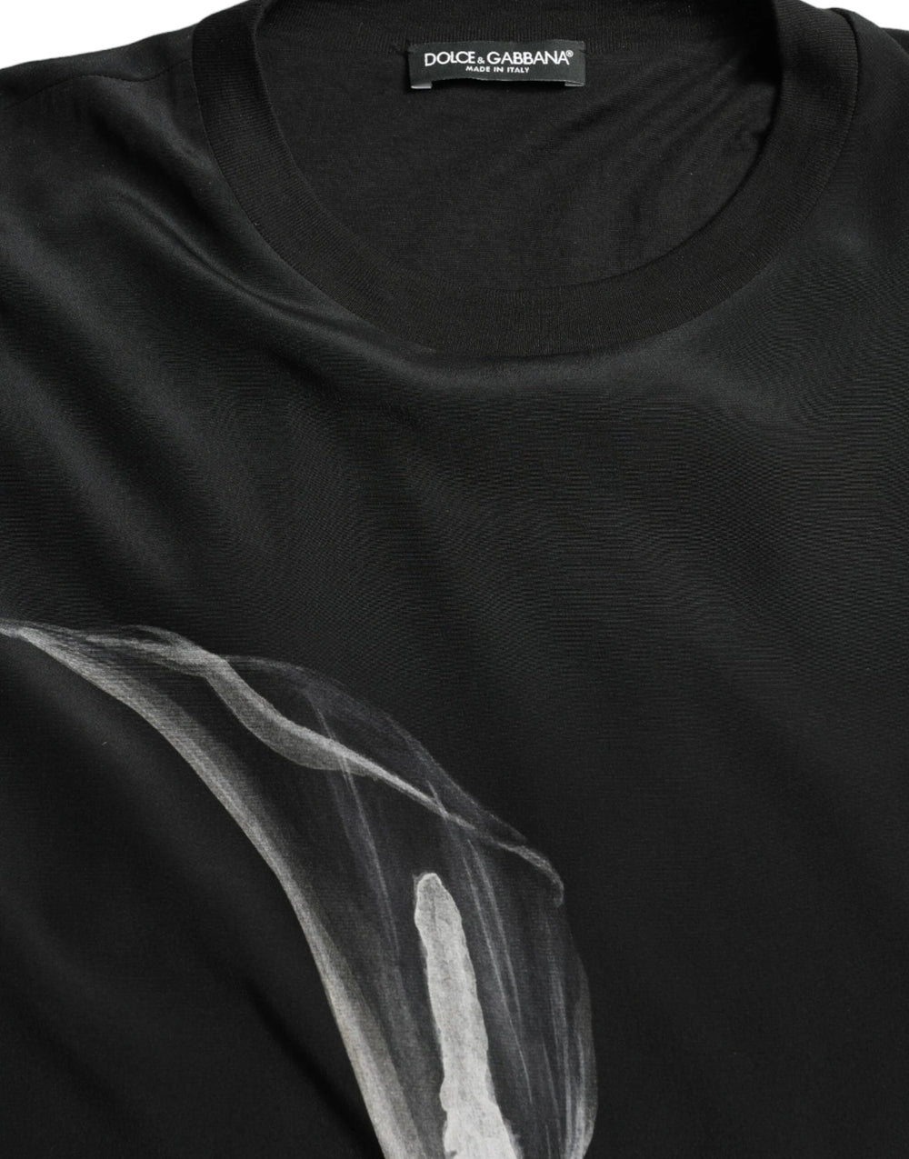 Dolce & Gabbana Black Floral Print Crewneck Pullover Sweater - IT48 | M - Sweaters