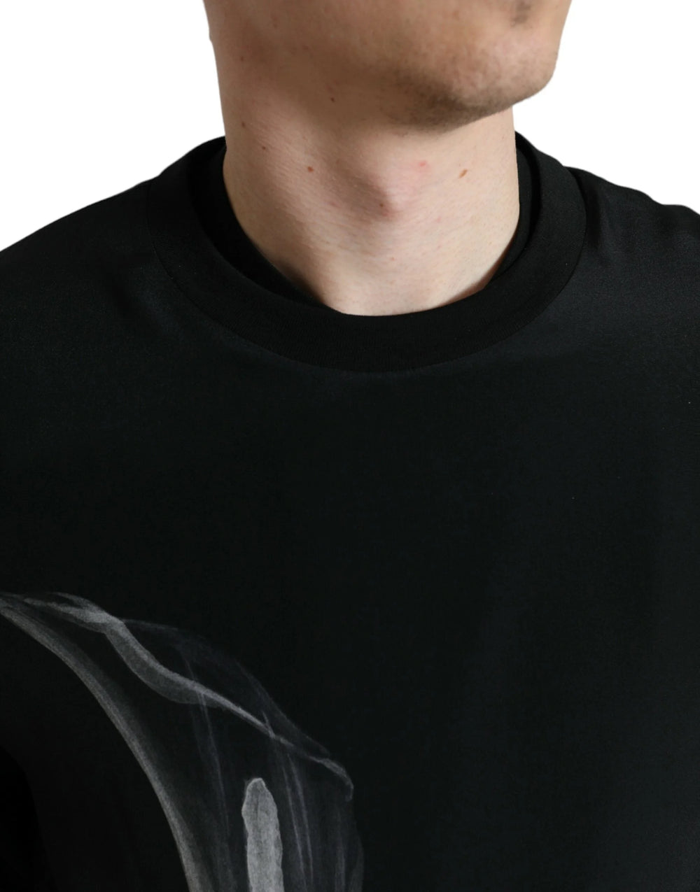 Dolce & Gabbana Black Floral Print Crewneck Pullover Sweater - IT48 | M - Sweaters