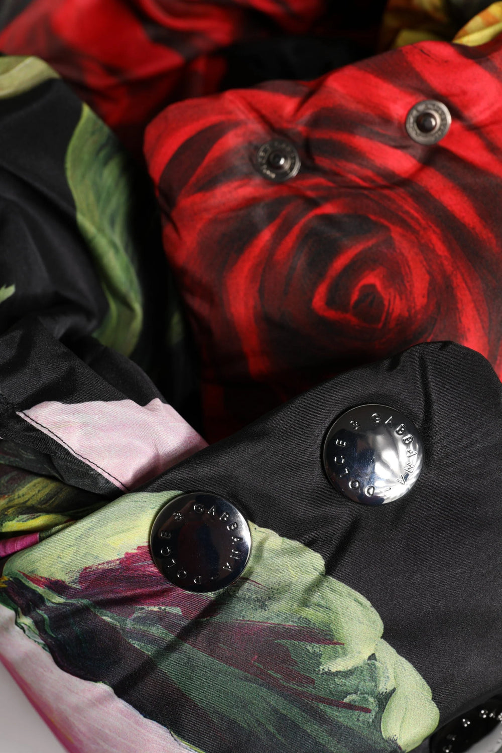 Dolce & Gabbana Black Floral Print Whole Head Wrap Hat - Headdresses