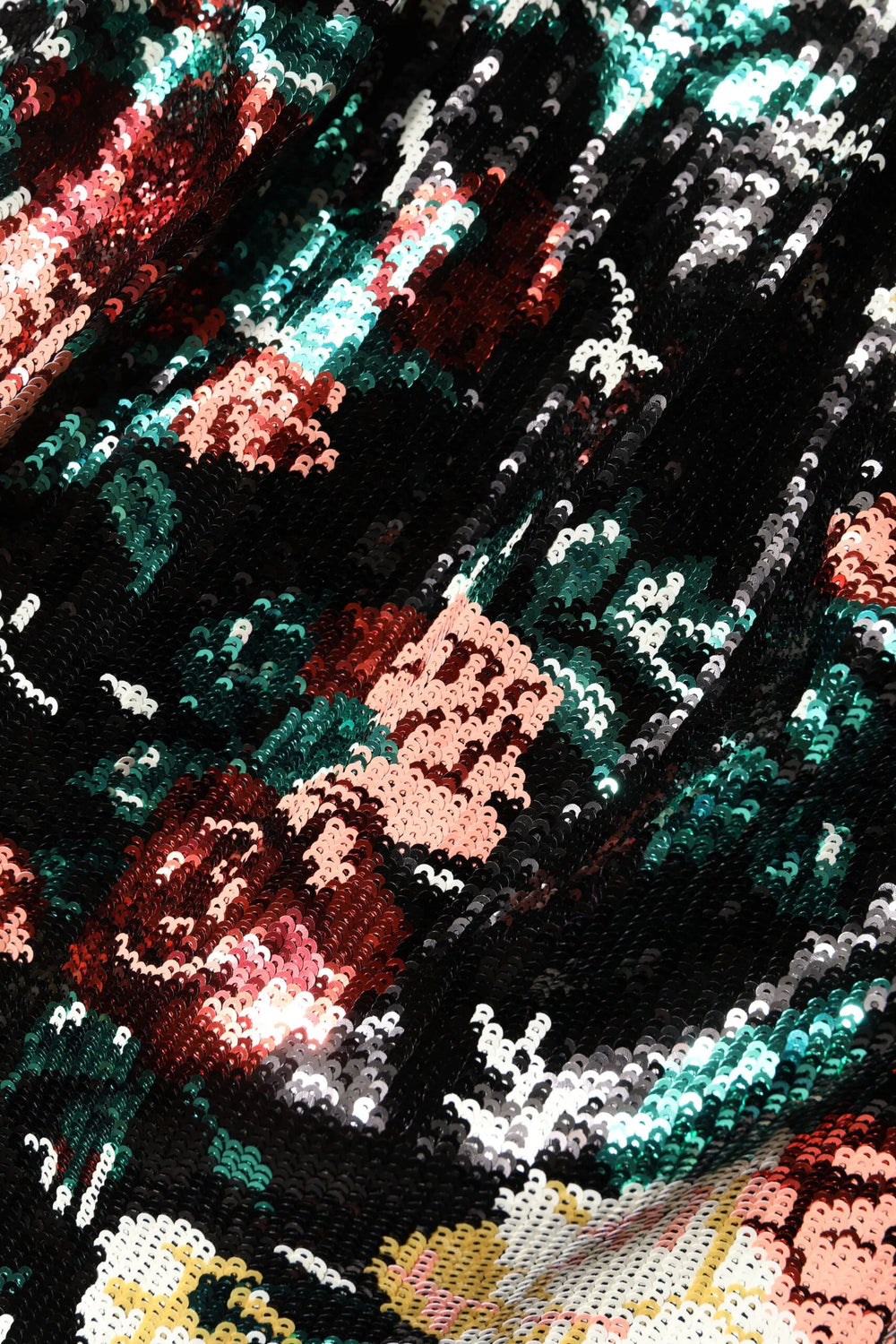 Dolce & Gabbana Black Floral Sequin Sleeveless Sheath Dress - Dresses