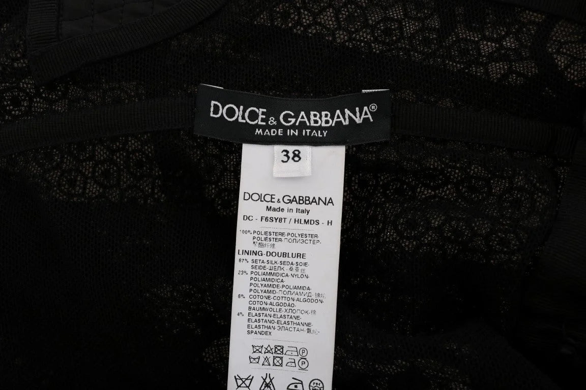 Dolce & Gabbana Black Floral Sheath Dress - IT38|XS - Dresses