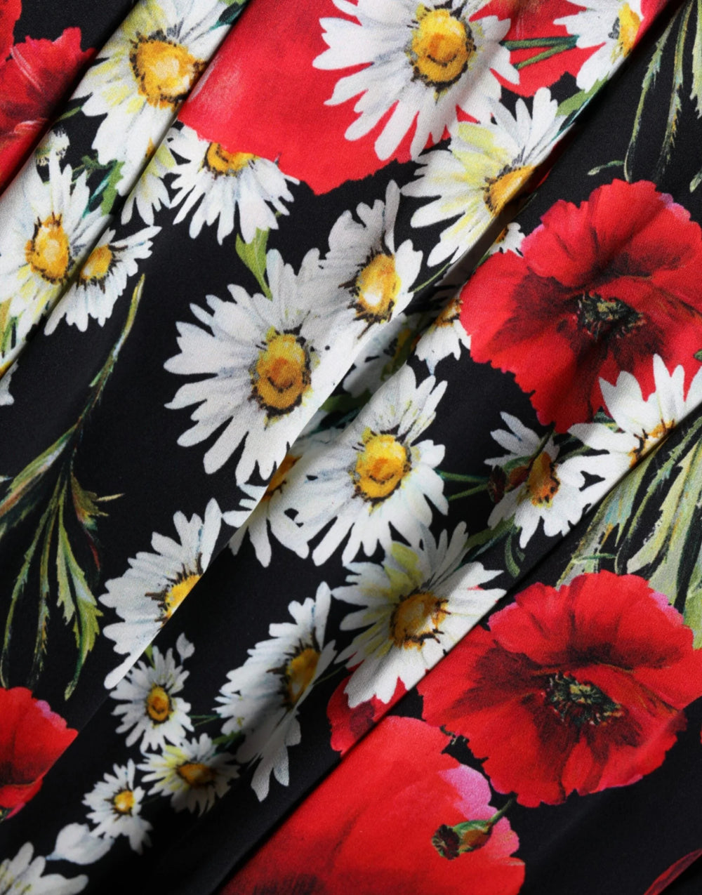 Dolce & Gabbana Black Floral Silk Sleeveless Long Gown Dress - IT42|M - Dresses