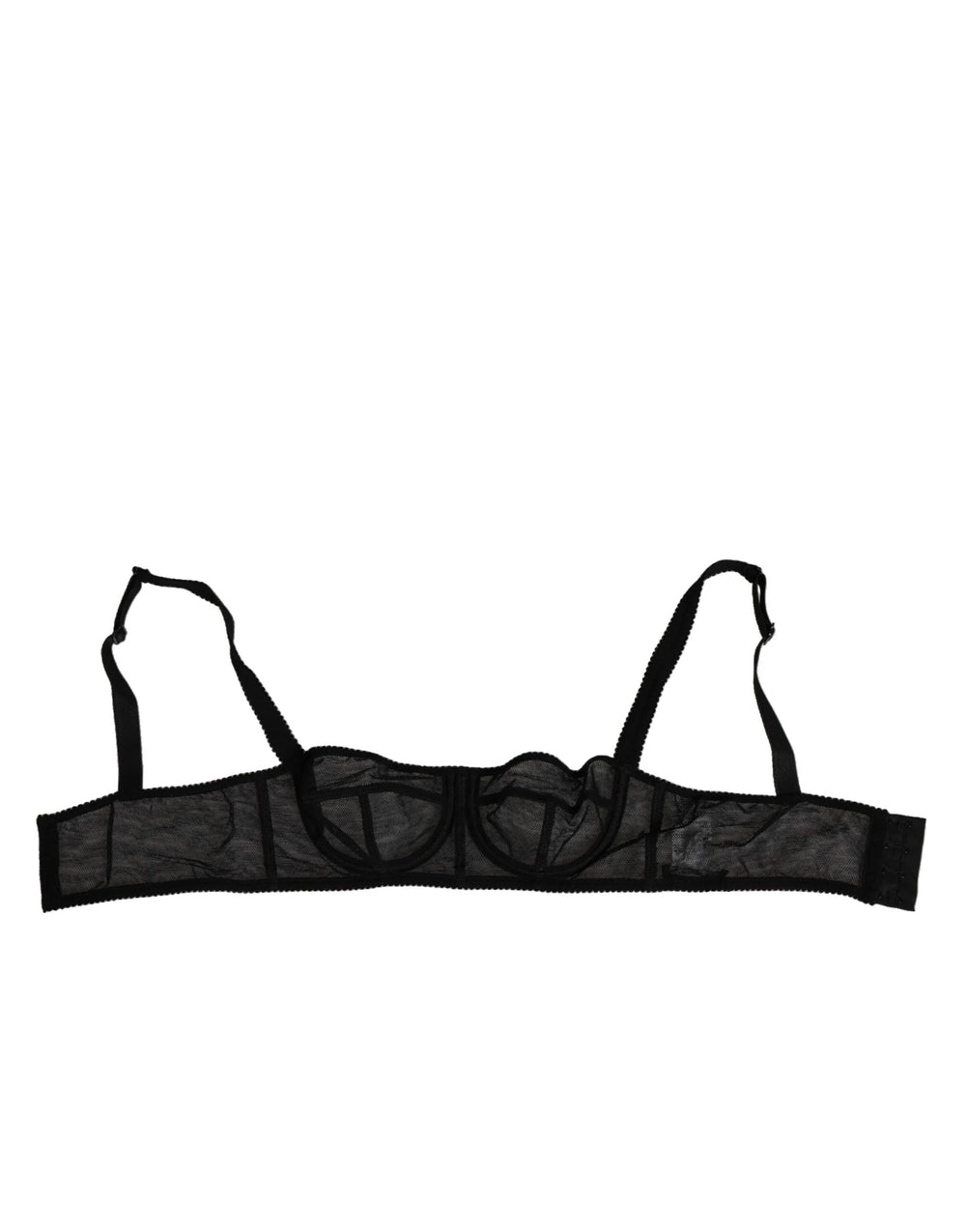 Dolce & Gabbana Black Floral Underwired Balconette Bra Underwear - IT2 | S - Bras