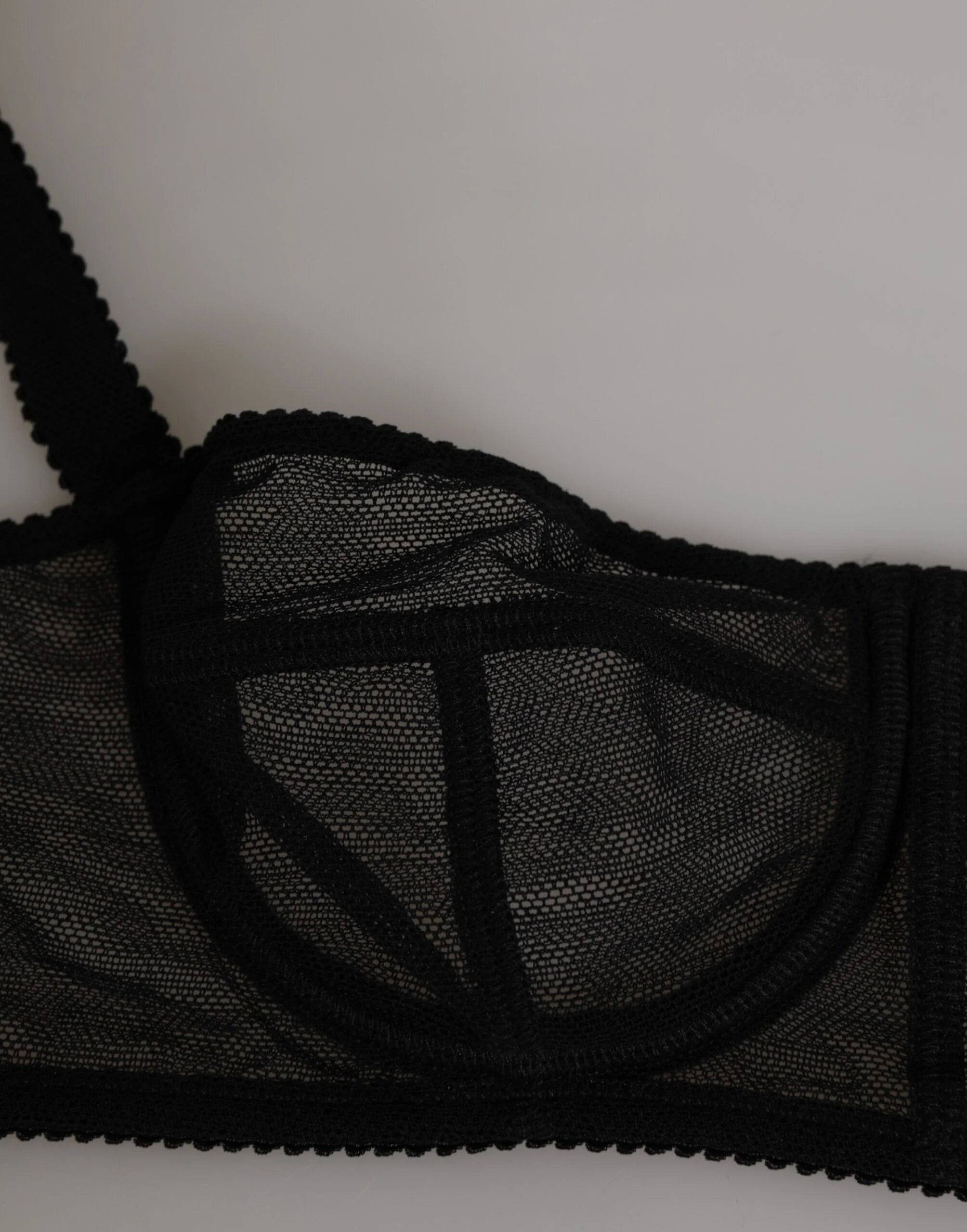 Dolce & Gabbana Black Floral Underwired Balconette Bra Underwear - IT2 | S - Bras