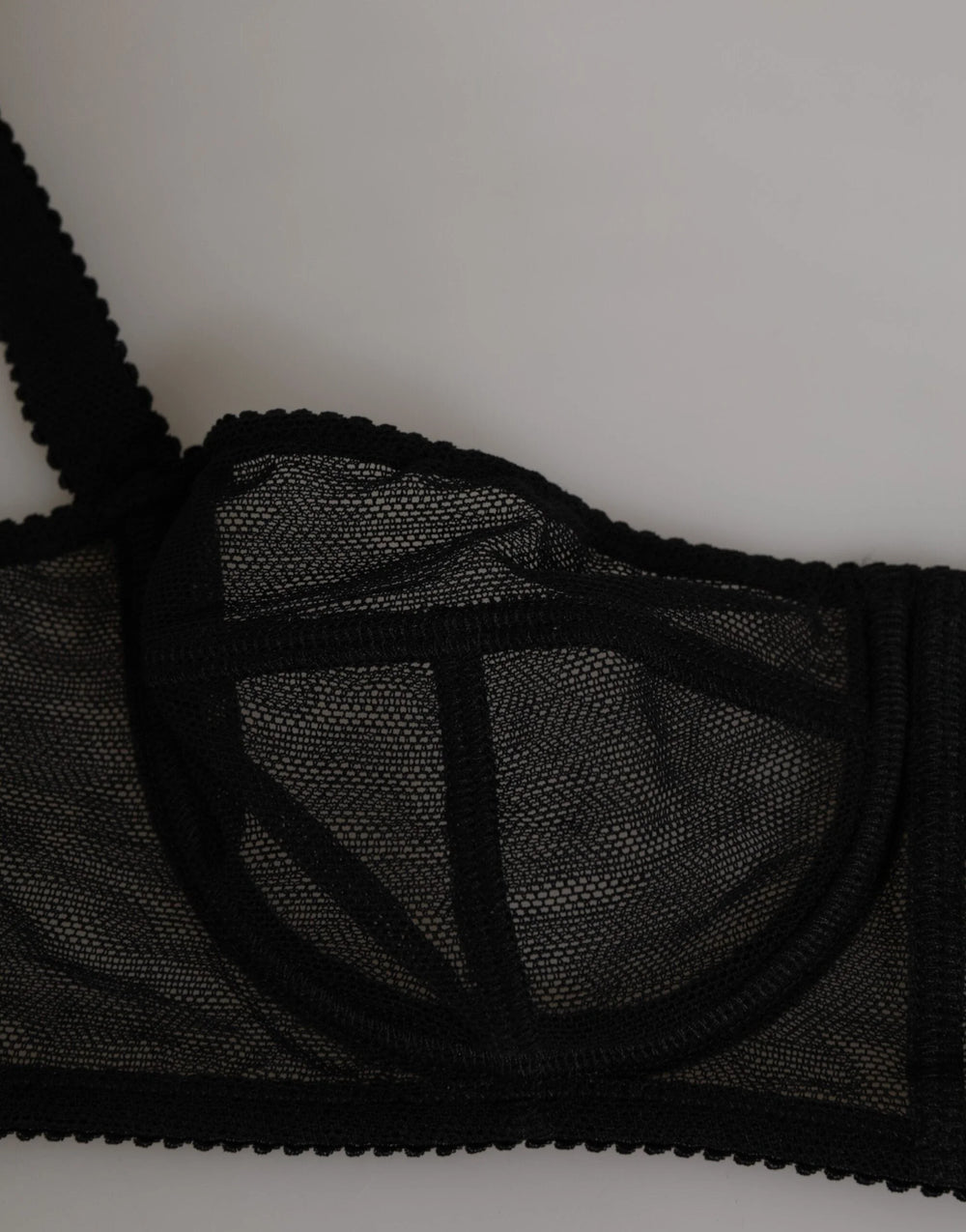 Dolce & Gabbana Black Floral Underwired Balconette Bra Underwear - IT2 | S - Bras