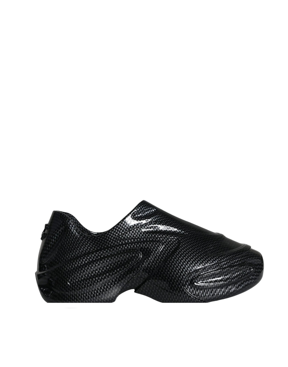 Dolce & Gabbana Black Foiled Rubber Toy Low Top Men Sneakers Shoes - EU44/US11 - Sneakers