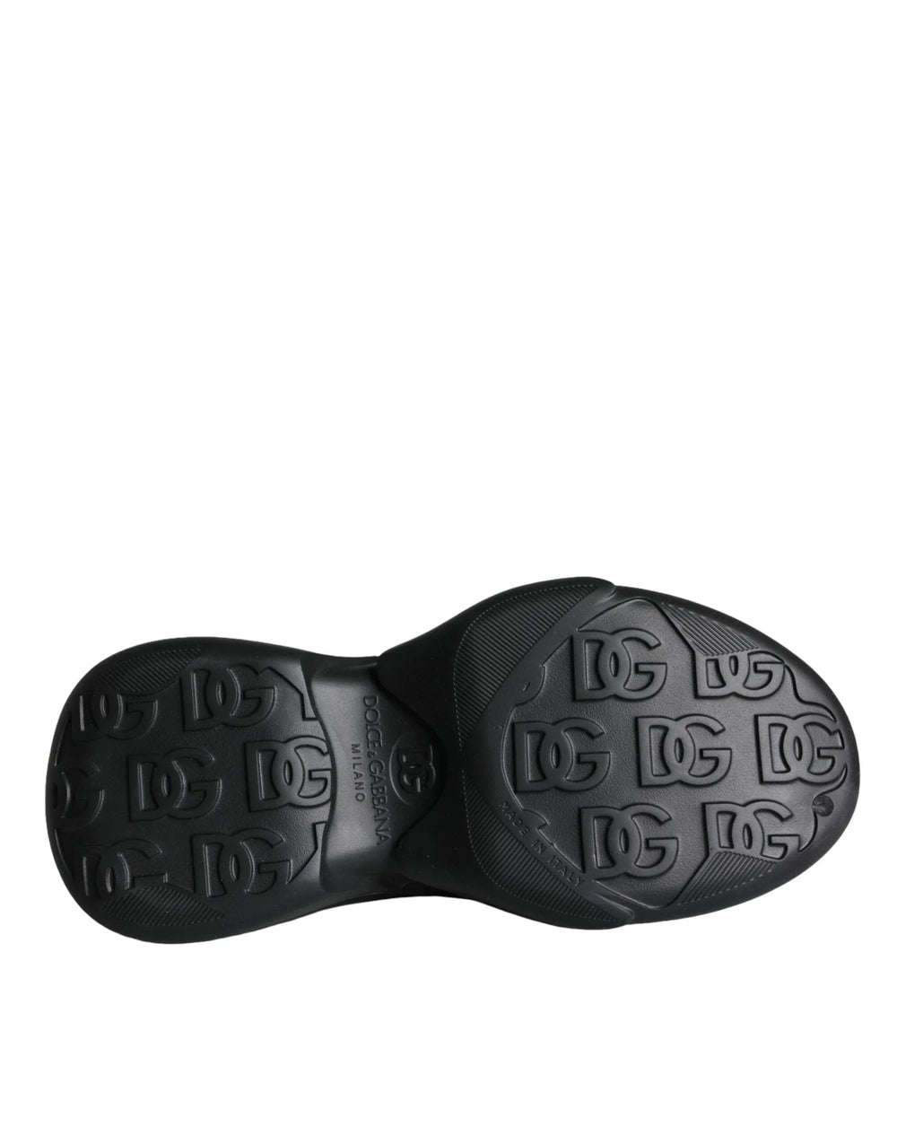 Dolce & Gabbana Black Foiled Rubber Toy Low Top Sneakers Shoes - EU44/US11 - Sneakers