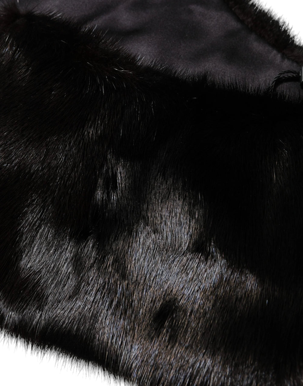 Dolce & Gabbana Black Fur Shawl Neck Wrap Cover Collar Scarf - IT40|S - Scarves & Shawls