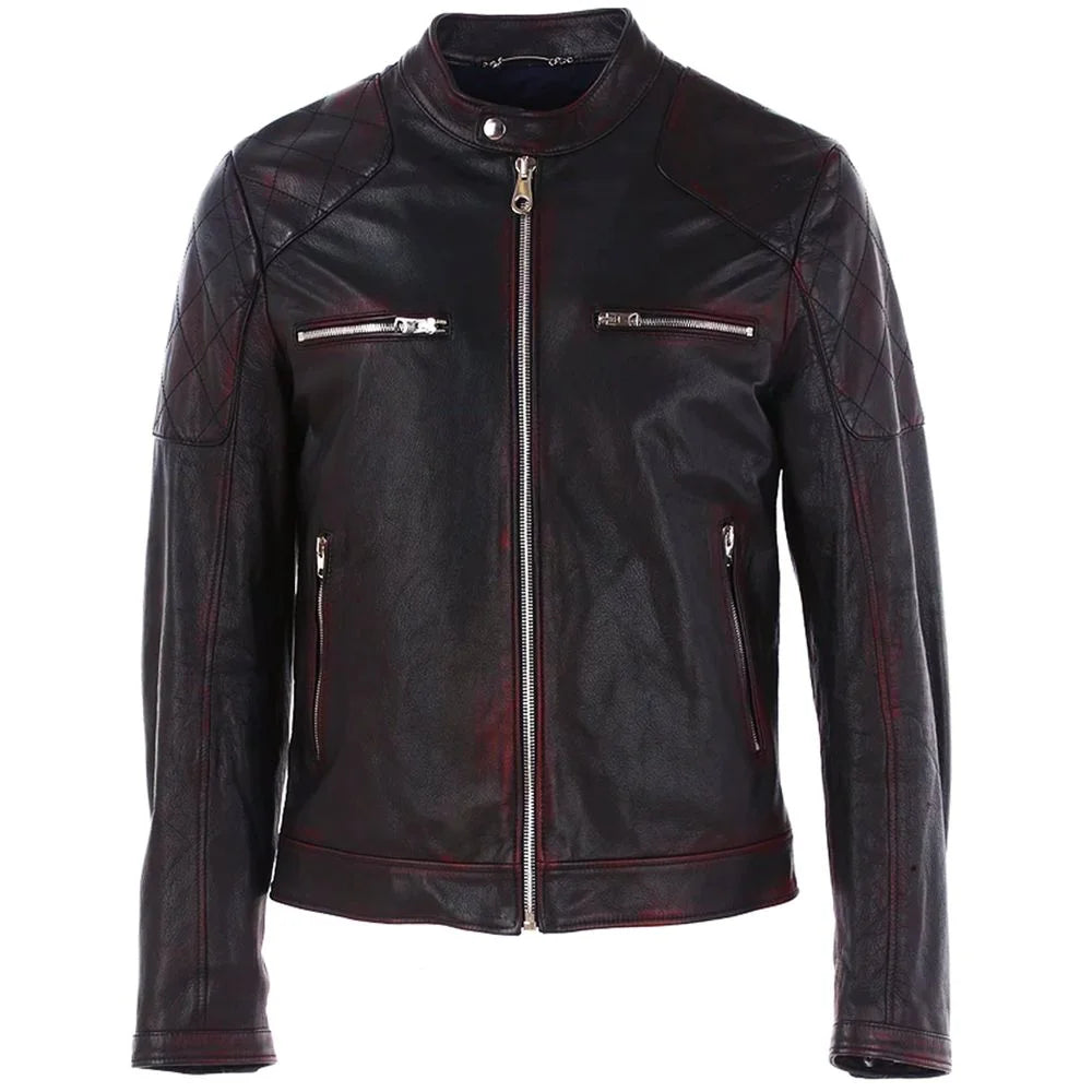 Dolce & Gabbana Black Goatskin Men Jacket - IT44 | XS - Bomber Jackets