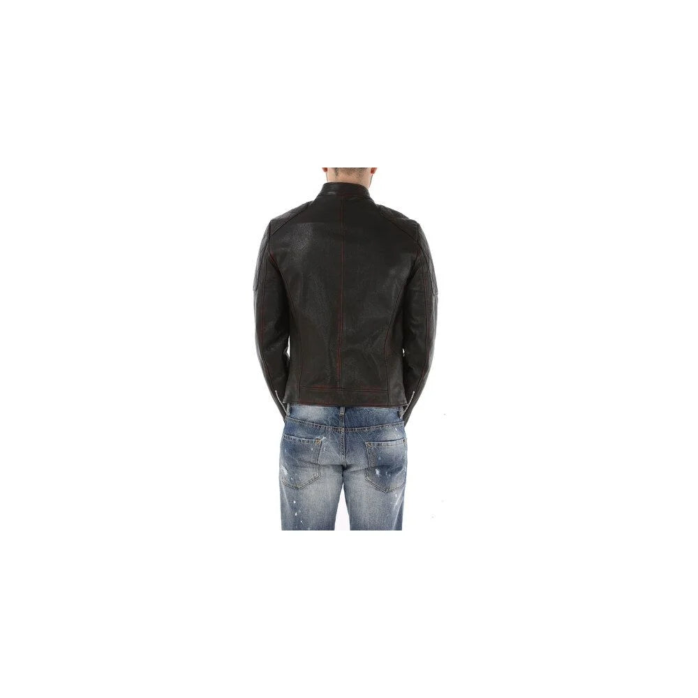 Dolce & Gabbana Black Goatskin Men Jacket - IT44 | XS - Bomber Jackets