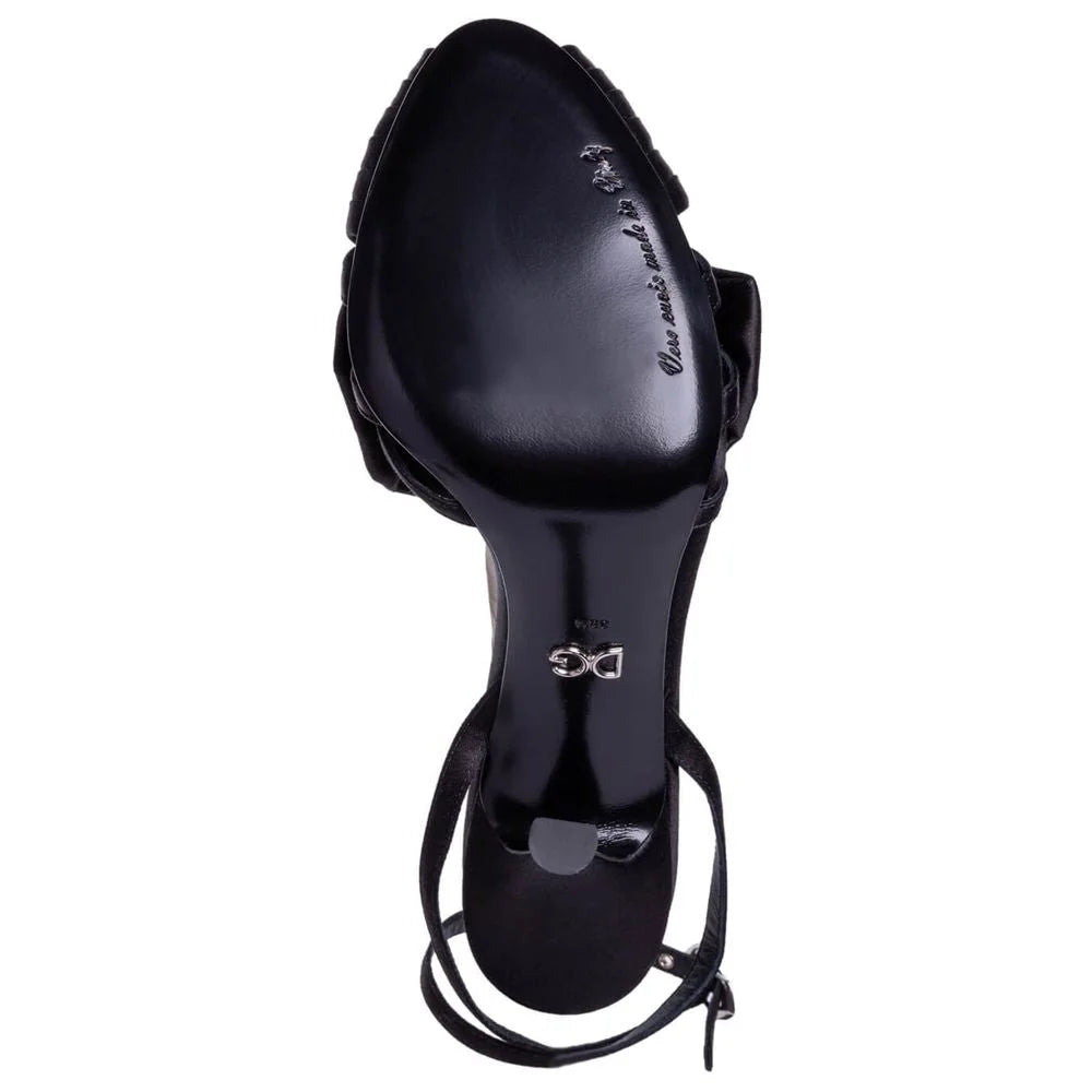 Dolce & Gabbana Black Goatskin Sandal - EU36.5/US6.5 - Sandals