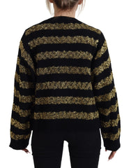 Dolce & Gabbana Black Gold D&G Crystal Cashmere Sweater - IT38 | S - Sweaters